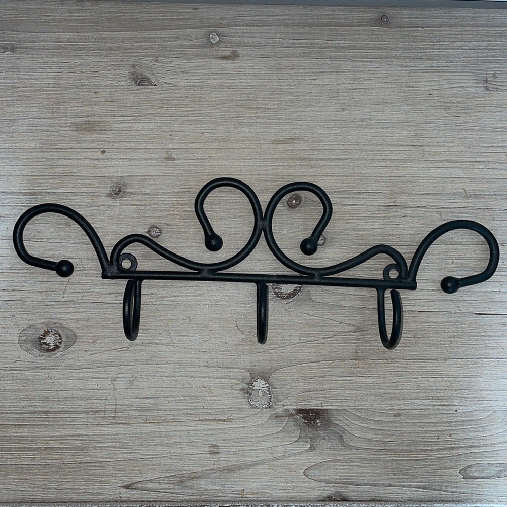 Decorative Scroll Wrought Iron Walk Hooks